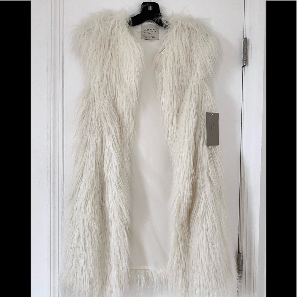 Zara faux fur long vest ❤️❤️